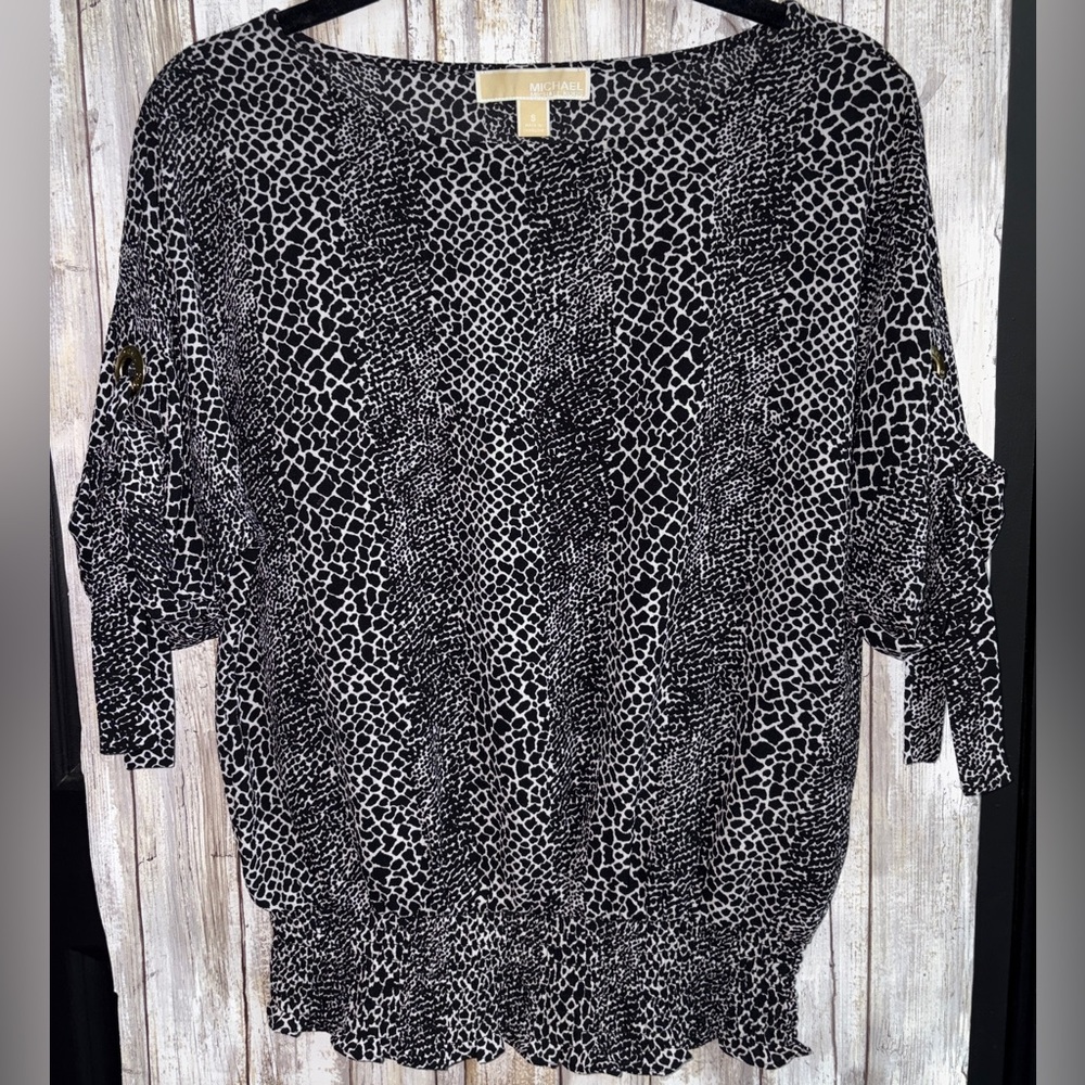 Michael Kors Elegant Black Blouse SIZE S
